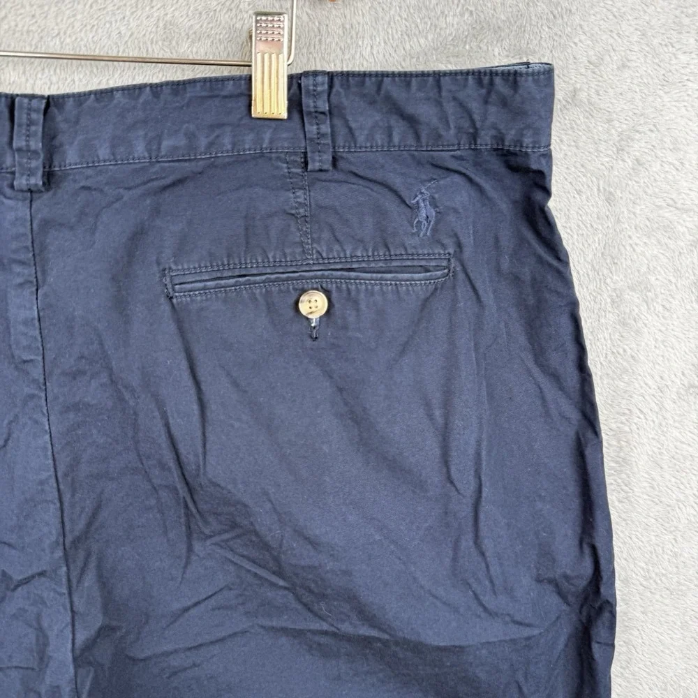Polo Ralph Lauren‎ Shorts Mens 40 Navy Blue Relaxed Fit Cotton Pony Logo Preppy